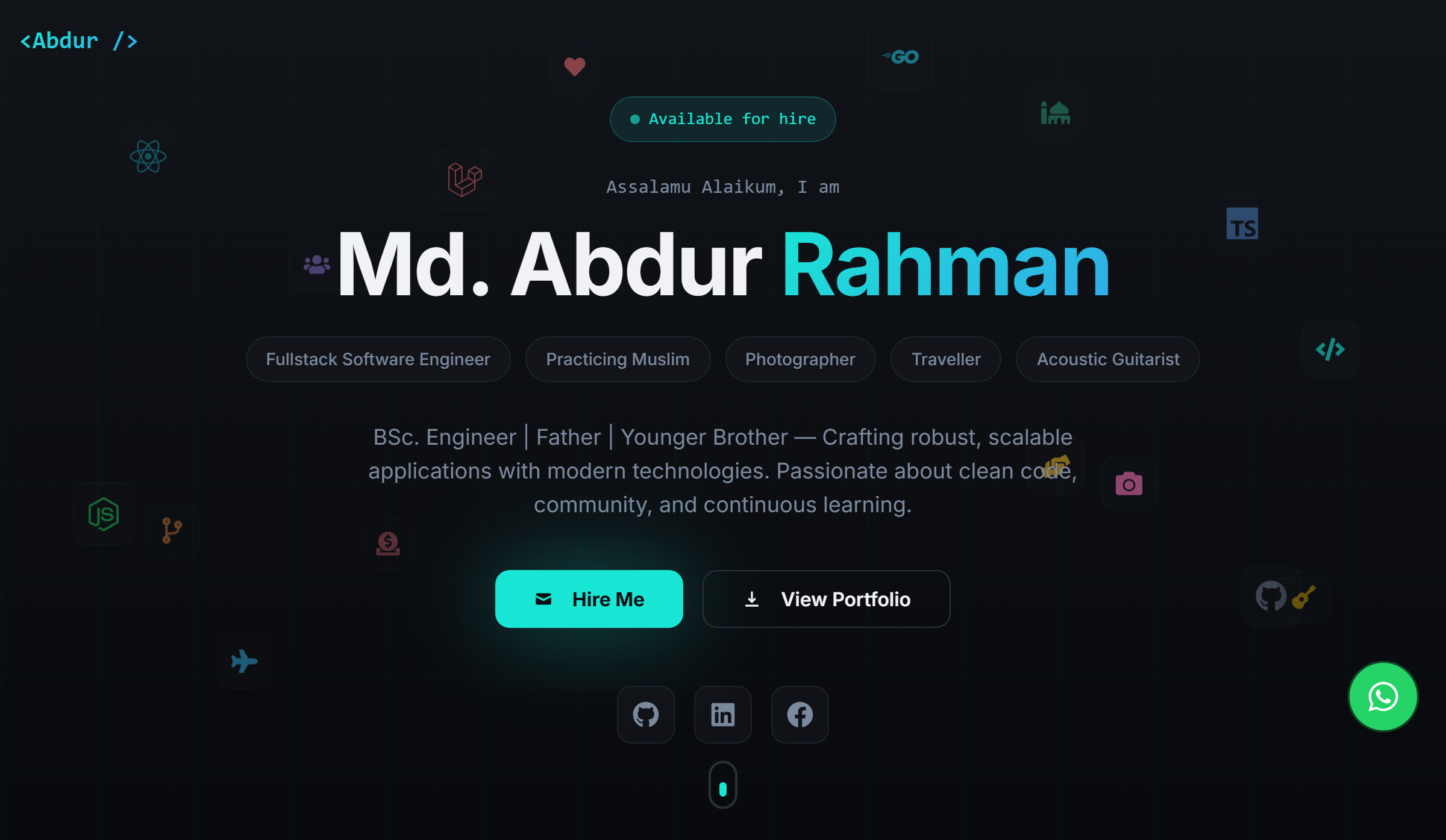 Md. Abdur Rahman | Fullstack Software Engineer | Bangladesh